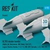 RESKIT RS72-0535 BL755 cluster bombs (4 pcs) (3D Printed) 1/72
